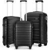 Cestovní kufr Kono Classic 1 Sada spinner černá 100 l