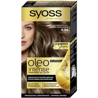 Syoss Oleo Intense Popelavě tmavě plavý 6-54 50 ml – Zboží Dáma
