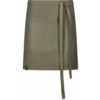 Exner Krátká zástěra do pasu EX197 Dark Green Washed 80 x 45 cm – Hledejceny.cz
