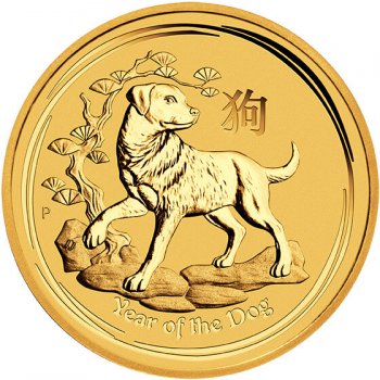 Perth Mint Zlatá mince Rok Psa Lunární Série II 1 oz