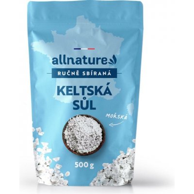 Allnature Keltská sůl mořská ručně sbíraná 500 g – Sleviste.cz