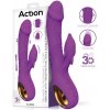 Vibrátor Action Fliper Triple Motor with Thrusts & Double Pulsation Purple