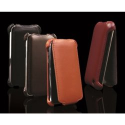 Pouzdro a kryt na mobilní telefon Pouzdro Prestigio Leather Case iPhone 3GS