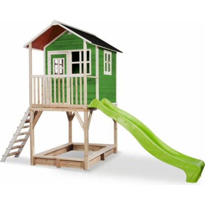 Exit zahradní cedrový domeček Loft 700 zelený – Sleviste.cz