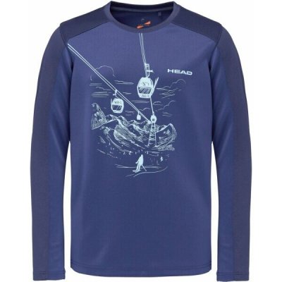 Head MORIS chlapecké triko s dlouhým rukávem tmavě modrá – Sleviste.cz