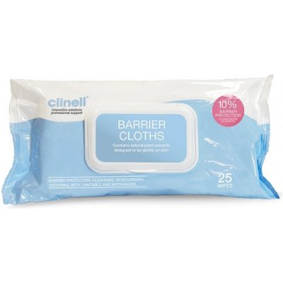 Clinell vlhčené ubrousky Continence care 25 ks – Hledejceny.cz