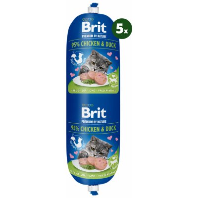 Brit Premium by Nature Cat Sausage Chicken & Duck 180 g – Zboží Mobilmania