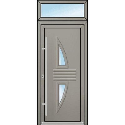 OknaDvereNaMiru.cz Vchodové dveře 3D Greta + Nadsvětlík 90 x 220 cm – Hledejceny.cz