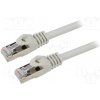 síťový kabel Gembird PP6A-LSZHCU-35M Patch, S/FTP, 6a, drát, Cu, LSZH, 35m, šedý