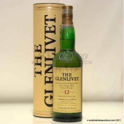 Glenlivet 12y 40% 0,35 l (tuba)