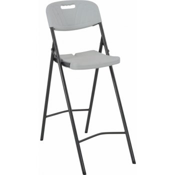 44561 vidaXL Skládací barové židle 2 ks HDPE a ocel bílé od 2 440 Kč -  Heureka.cz