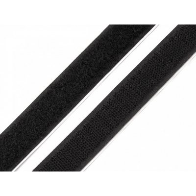 Suchý zip samolepící háček+plyš šíře 20 mm - černý – Hledejceny.cz