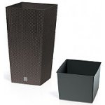 Prosperplast Rato square hnědý 26,5 x 26,5 x 50 cm – Hledejceny.cz