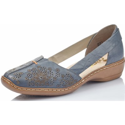 Rieker polobotky 41396-12 modrá – Zboží Dáma