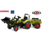 FALK Šlapací traktor 1040m Clas Arion 430 s nakladačem a vlečkou – Zboží Mobilmania