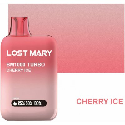 Lost Mary BM1000 Turbo Cherry Ice 20 mg 600 potáhnutí – Hledejceny.cz