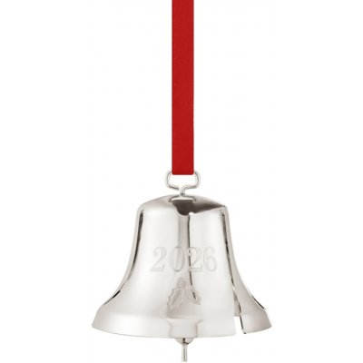Georg Jensen Vánoční ozdoba Bell Palladium 2026 – sběratelská edice, stříbrná barva, kov – Hledejceny.cz