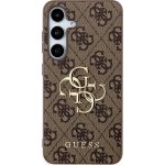 Guess PU 4G Metal Logo Zadní Samsung Galaxy S24+ hnědé – Sleviste.cz