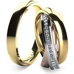 Snubní prsten Bisaku Trinity BIS B12830125G Žluté zlato – Zboží Mobilmania
