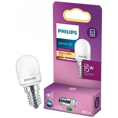 Philips LED žárovka T25 E14 1,7W =15W 2700K warm WW 150lm – Zboží Mobilmania