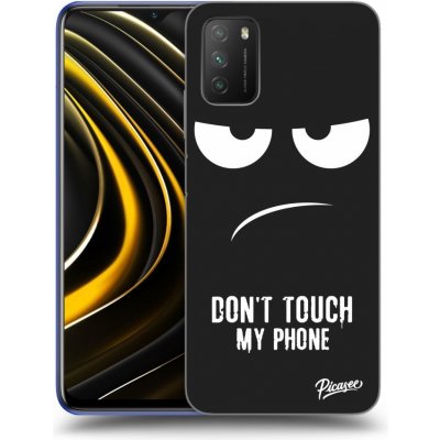 Pouzdro Picasee silikonové Xiaomi POCO M3 - Don't Touch My Phone černé – Zboží Mobilmania