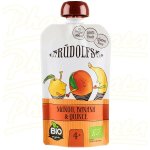 Rudolfs BIO kapsička mango banán a kdoule 110 g – Zboží Dáma