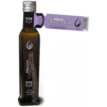 Nom oils NEURO treska olej z tresčích jater a tuňáka s 10% CBD 240 ml