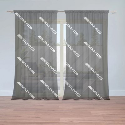 Sablio Záclony AMG vzor: 2ks 150x250cm – Hledejceny.cz