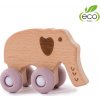 Dřevěná hračka Woody Elephant Pastel růžová