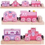 Bigjigs Nákladní vlak červený – Zboží Dáma