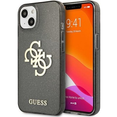 Pouzdro Guess hard silikonové iPhone 13 Mini Glitter 4G Big Logo černé – Zboží Mobilmania