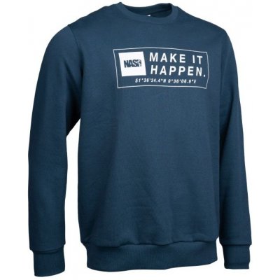 Nash mikina Make It Happen Coordinates Jumper navy blue – Zboží Dáma
