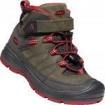 Keen dětské zimní boty Redwood Mid Wp Youth steel grey/red dahlia – Zbozi.Blesk.cz