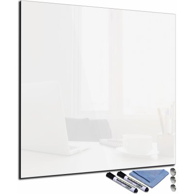 Glasdekor Magnetická skleněná tabule 40 x 40 cm bílá