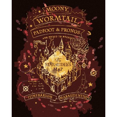 ZUTY Malování podle čísel POBERTŮV PLÁNEK HARRY POTTER – Hledejceny.cz