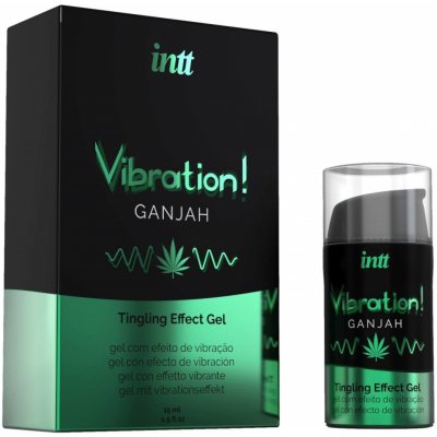 intt Vibration! Tingling Effect Gel Ganjah konopí15 ml – Zboží Dáma