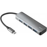 Trust Halyx Aluminium USB-C to 4-Port USB-A 3.2 Hub 23328 – Zboží Mobilmania