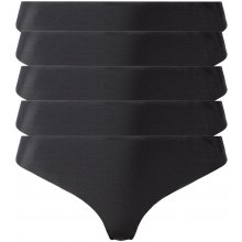 esmara Dámské bezešvé kalhotky 5 kusů černá