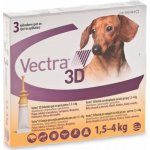 Vectra 3D Spot-On pro psy XS 1,5-4 kg 3 x 0,8 ml – Sleviste.cz