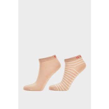 Gant ponožky BRETON STRIPE ANKLE SOCKS 2-PACK žlutá