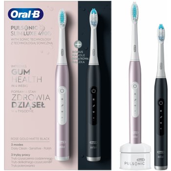 Oral-B Pulsonic Slim Luxe 4900 Duo Rose Gold/Matte Black