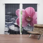 Sablio Závěs Orchidej: 2ks 140x250cm – Hledejceny.cz