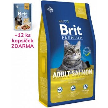 Brit Premium Adult losos 8 kg