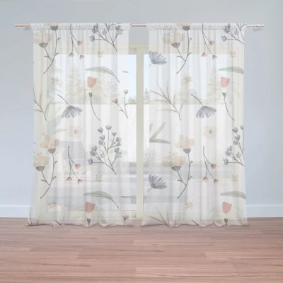 Sablio Záclony Luční elegance: 2ks 150x250cm – Hledejceny.cz