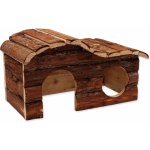 Small Animal Domek kaskada dřevěný s kůrou 31 x 19 x 19 cm – Zbozi.Blesk.cz