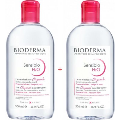 Bioderma Sensibio H2O micelární voda 2 x 500 ml dárková sada – Sleviste.cz