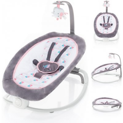 Zopa lehátko Fold růžová Bird – Zboží Mobilmania