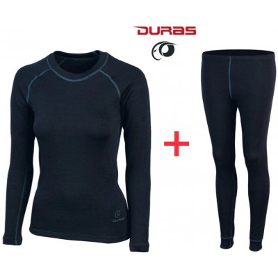 Duras petra dámský merino set triko s dlouhým rukávem legíny antracit – Zboží Dáma