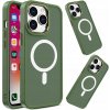 Pouzdro a kryt na mobilní telefon Apple MG Color Matte MagSafe iPhone 15 Plus, zelené