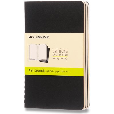 Moleskine Sešity Cahier S čisté 3 ks černý – Zboží Dáma